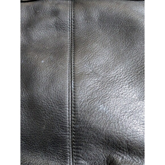 Juicy Couture Womens Black Leather Purse W/ Leopard Print Interior - Picture 4 of 16